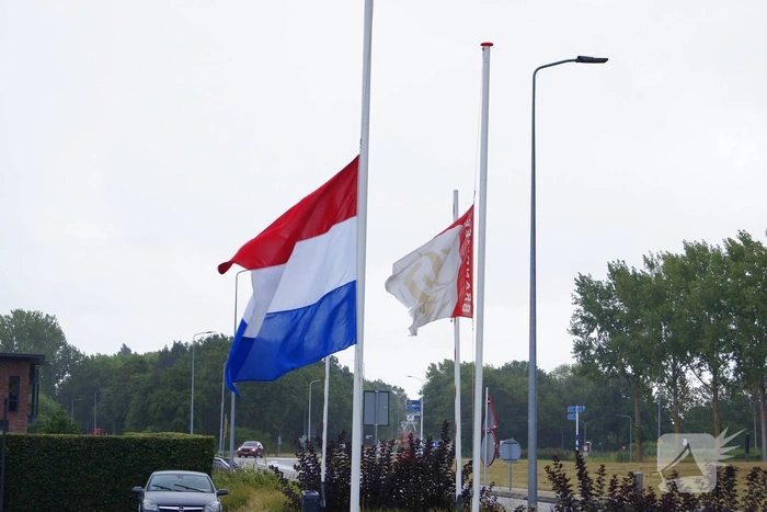 Vlaggen halfstok voor overleden brandweerman Adri Vis
