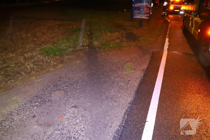 Auto slaat over de kop na ongeval