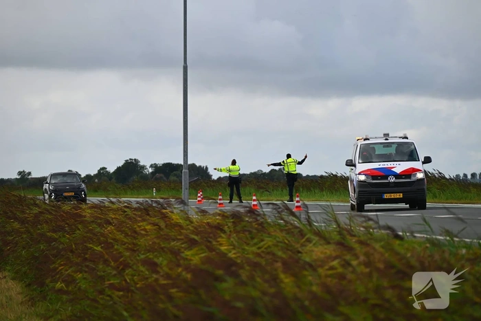 Verkeer omgeleid na glasincident op provinciale weg