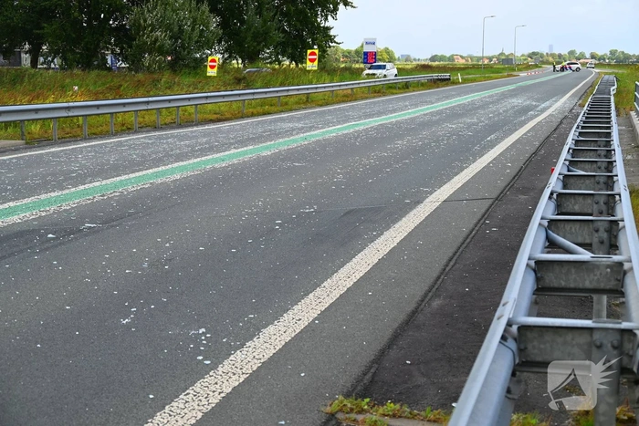 Verkeer omgeleid na glasincident op provinciale weg