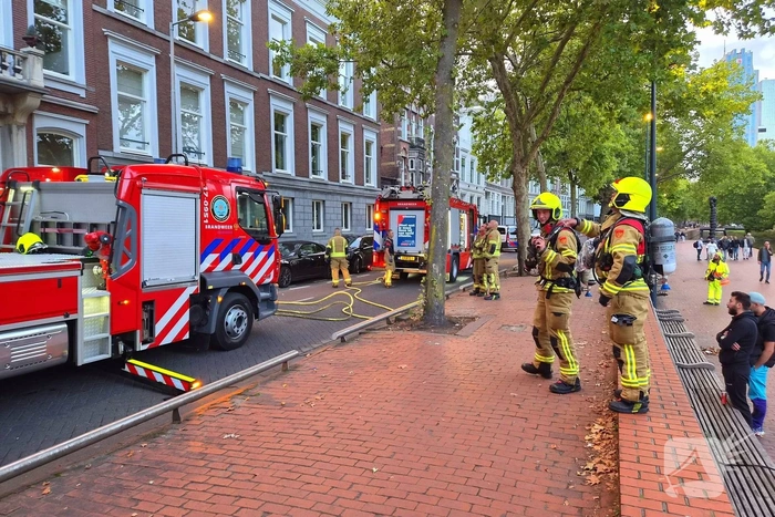 Dakbrand zorgt voor brandweeractie