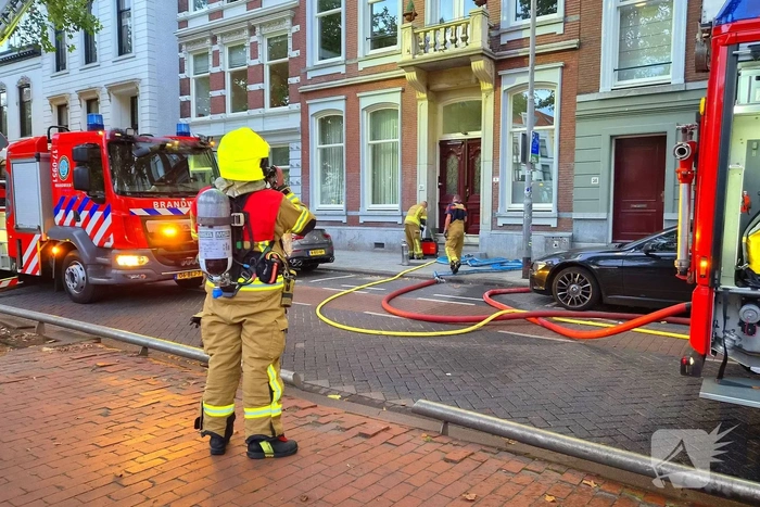 Dakbrand zorgt voor brandweeractie