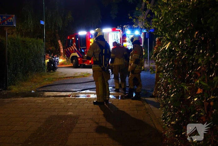 Woning gecontroleerd na containerbrand