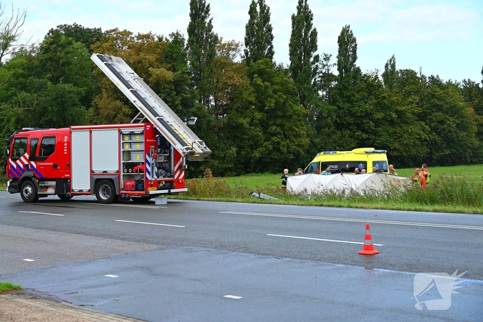 Persoon te water in Marsum