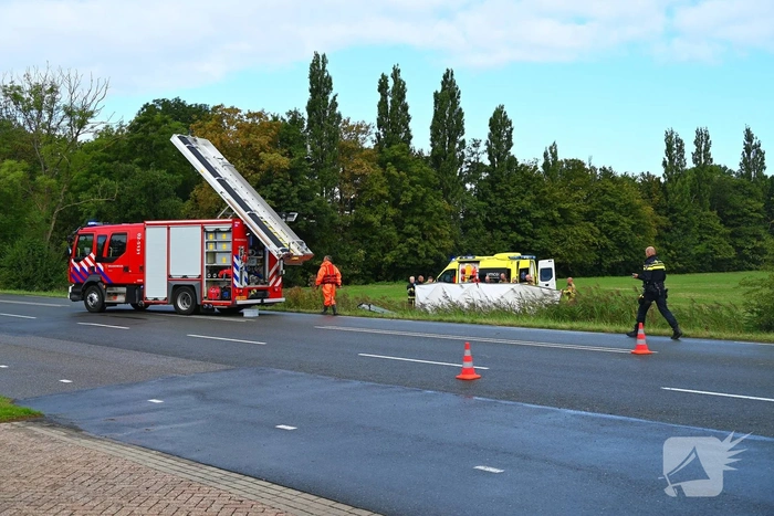 Persoon te water in Marsum