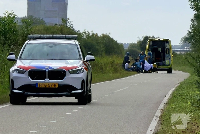 Fietsster gewond na val op fietspad