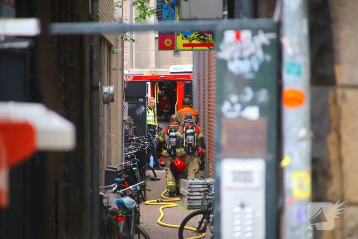Grote brandweer inzet bij gebouwbrand