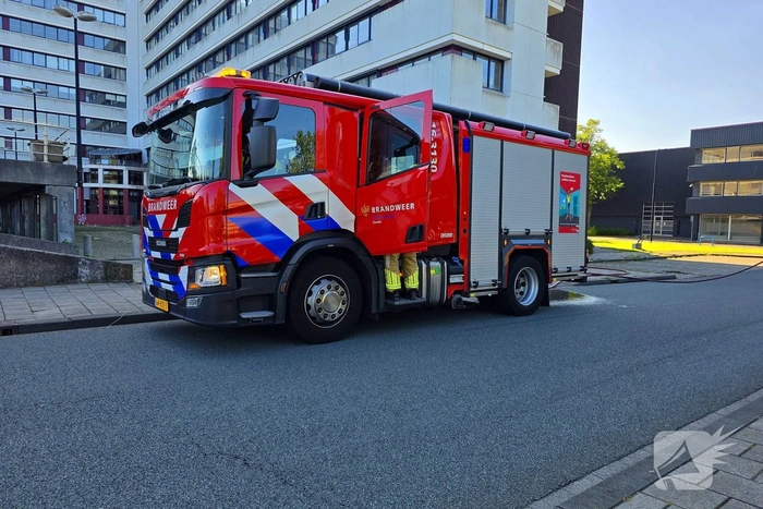 Brand in ongebruikte parkeergarage