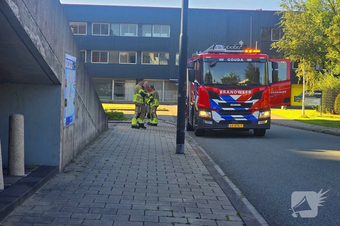Brand in ongebruikte parkeergarage