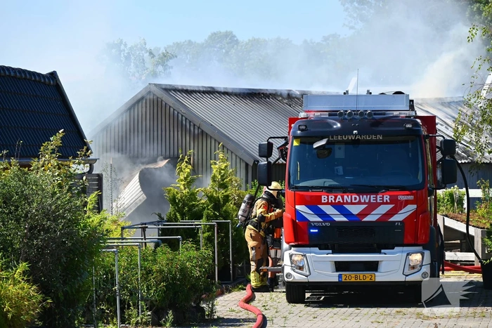 Uitslaande brand in gebouw