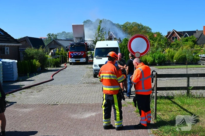 Uitslaande brand in gebouw