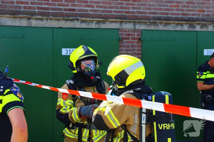 Hulpdiensten ingezet bij garagebox na mislukte experiment met vreemde stoffen