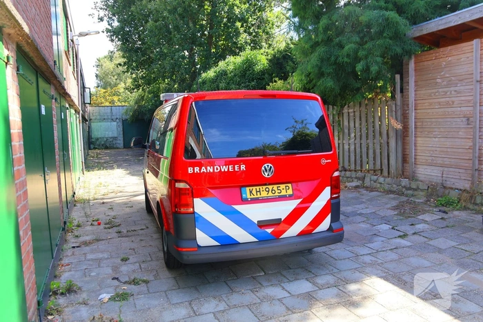 Hulpdiensten ingezet bij garagebox na mislukte experiment met vreemde stoffen