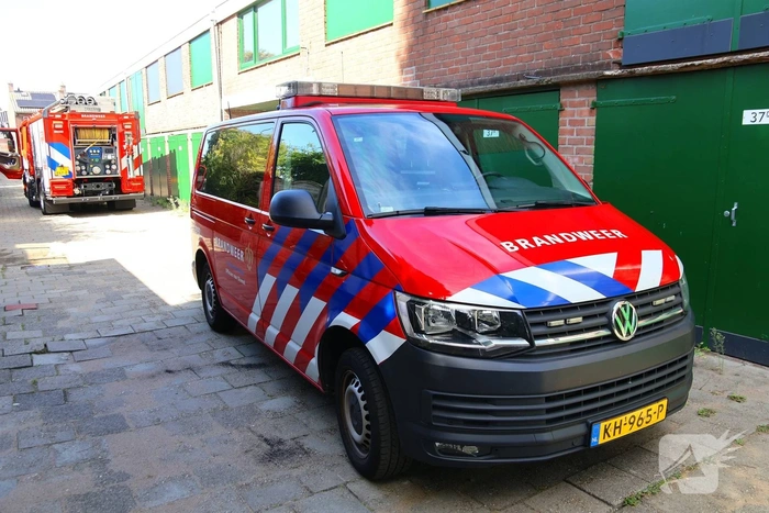 Hulpdiensten ingezet bij garagebox na mislukte experiment met vreemde stoffen