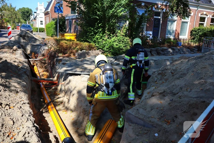 Brandweer ingeschakeld bij gaslek