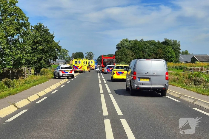 Fietser en automobilist betrokken bij ernstig ongeval