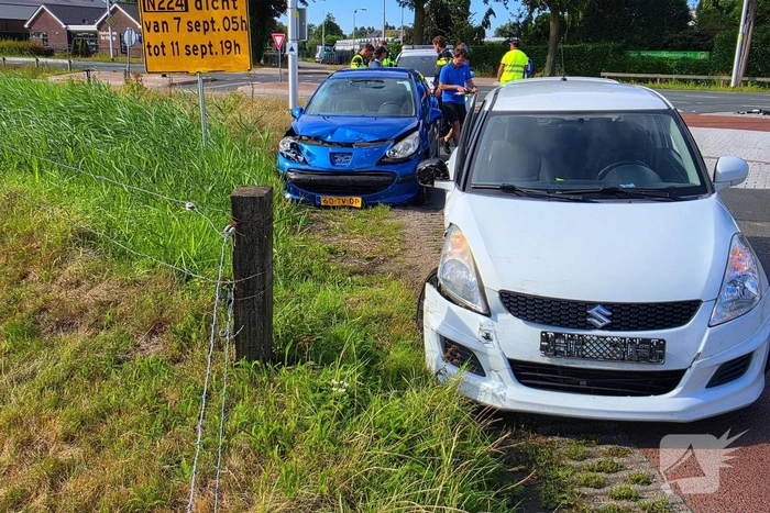 Ongeval tussen twee voertuigen