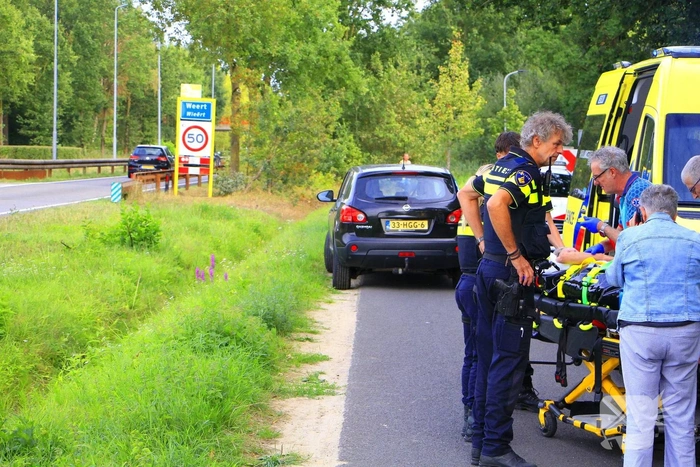 Fietser gewond bij aanrijding met auto