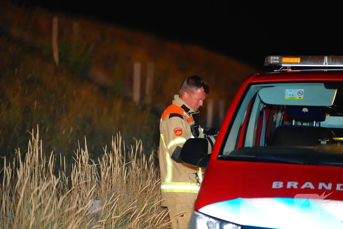 Brand door ventilator in schuur