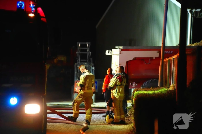 Brand door ventilator in schuur