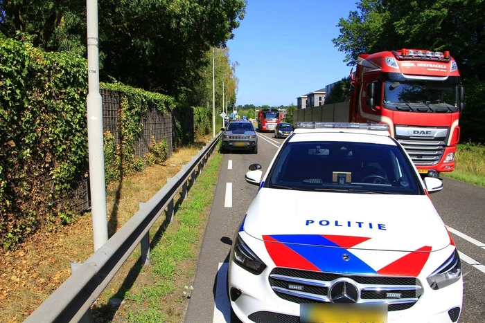 Botsing op drukke weg veroorzaakt file