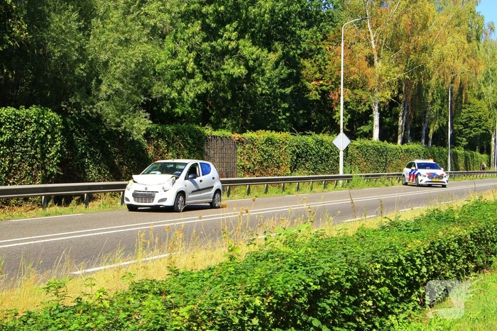 Botsing op drukke weg veroorzaakt file