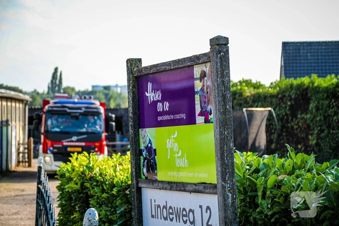Brand bij zorgboerderij snel geblust