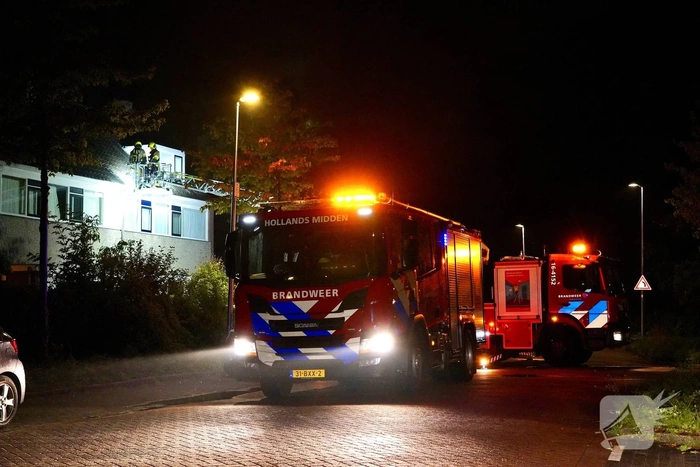 Inzet brandweer na mogelijke blikseminslag