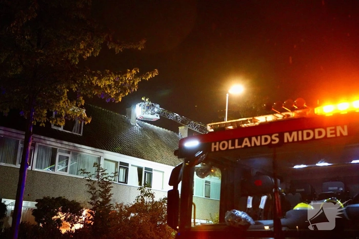 Inzet brandweer na mogelijke blikseminslag