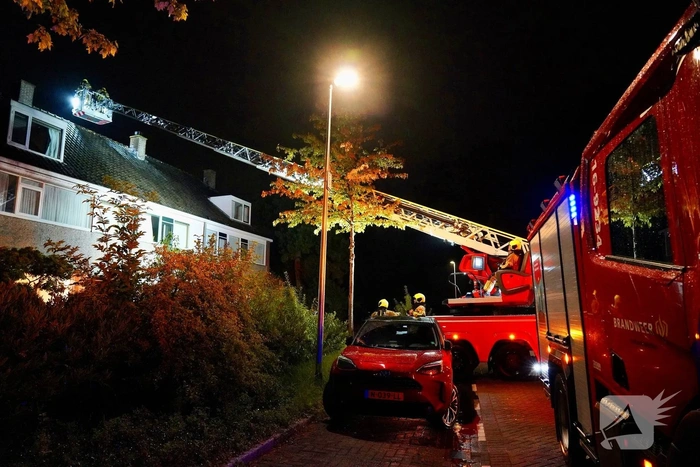 Inzet brandweer na mogelijke blikseminslag