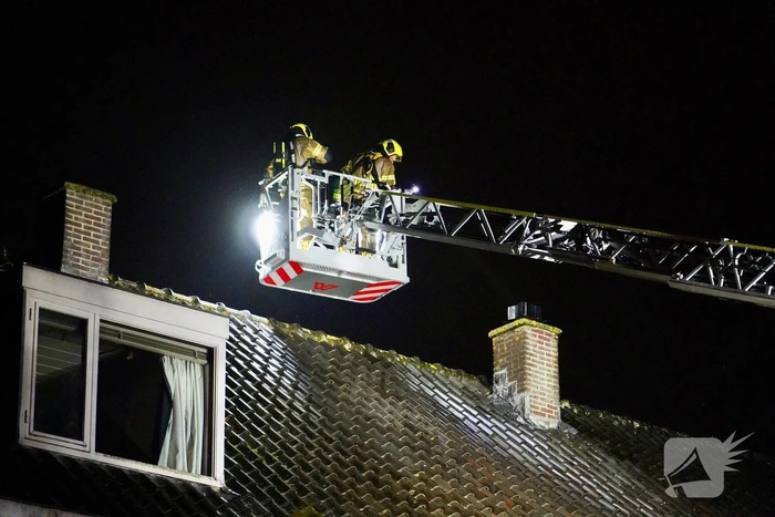 Inzet brandweer na mogelijke blikseminslag