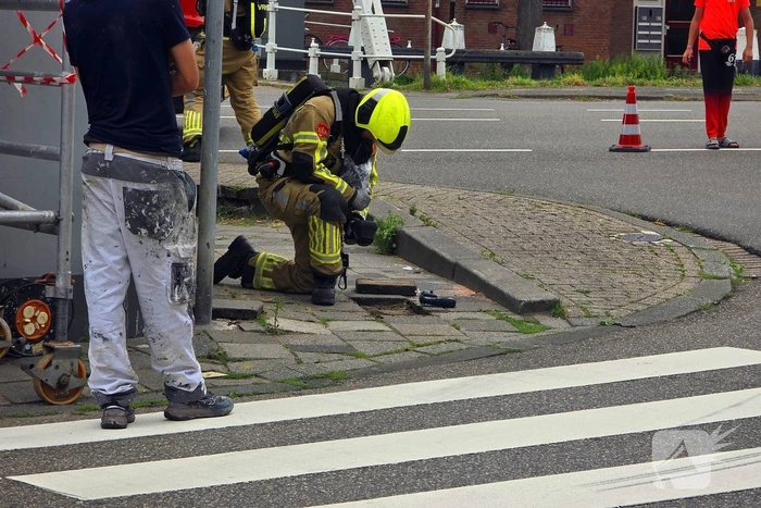 Gaslekkage ontdekt tijdens werkzaamheden