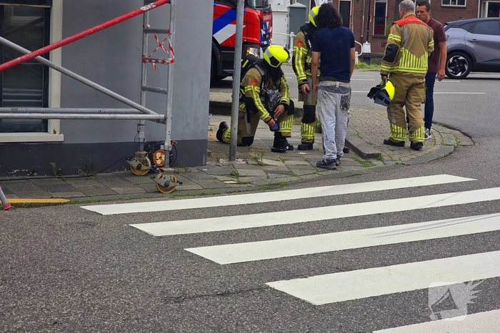 Gaslekkage ontdekt tijdens werkzaamheden