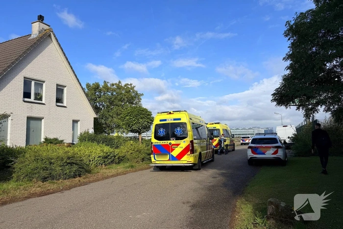 Hulpdiensten reageren op medische noodsituatie