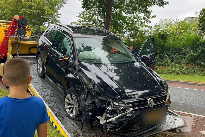 Auto tegen boom