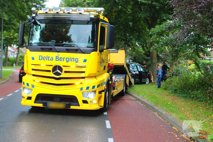 Auto tegen boom