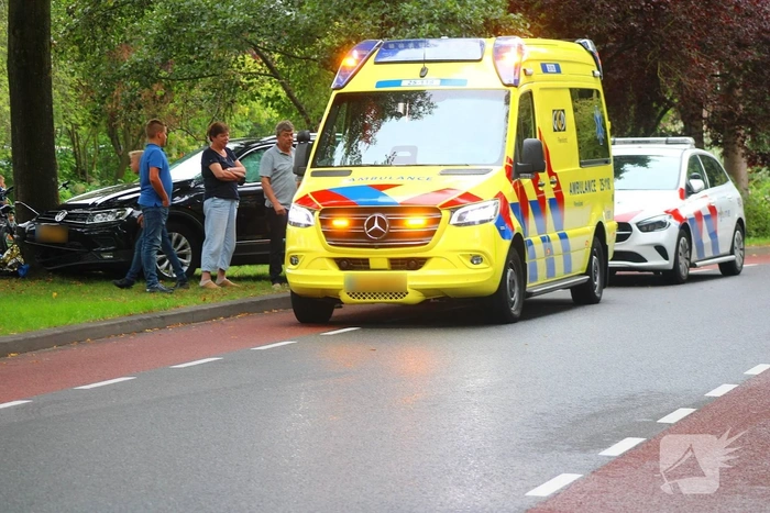 Auto tegen boom