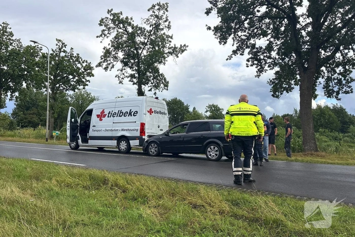 Kop-staartbotsing zorgt voor hulpverlening