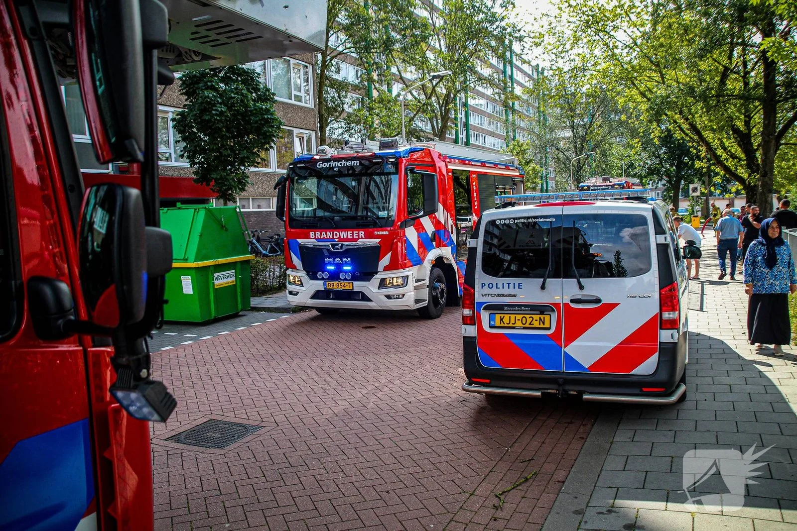 Brand in woning snel geblust