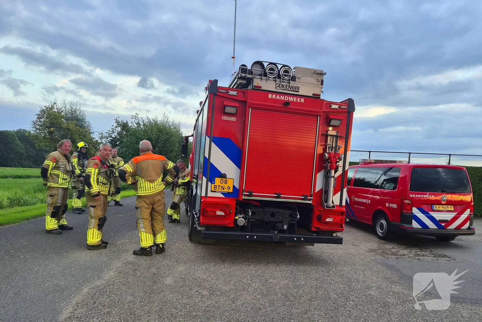 Brandweer verricht metingen bij tennisclub
