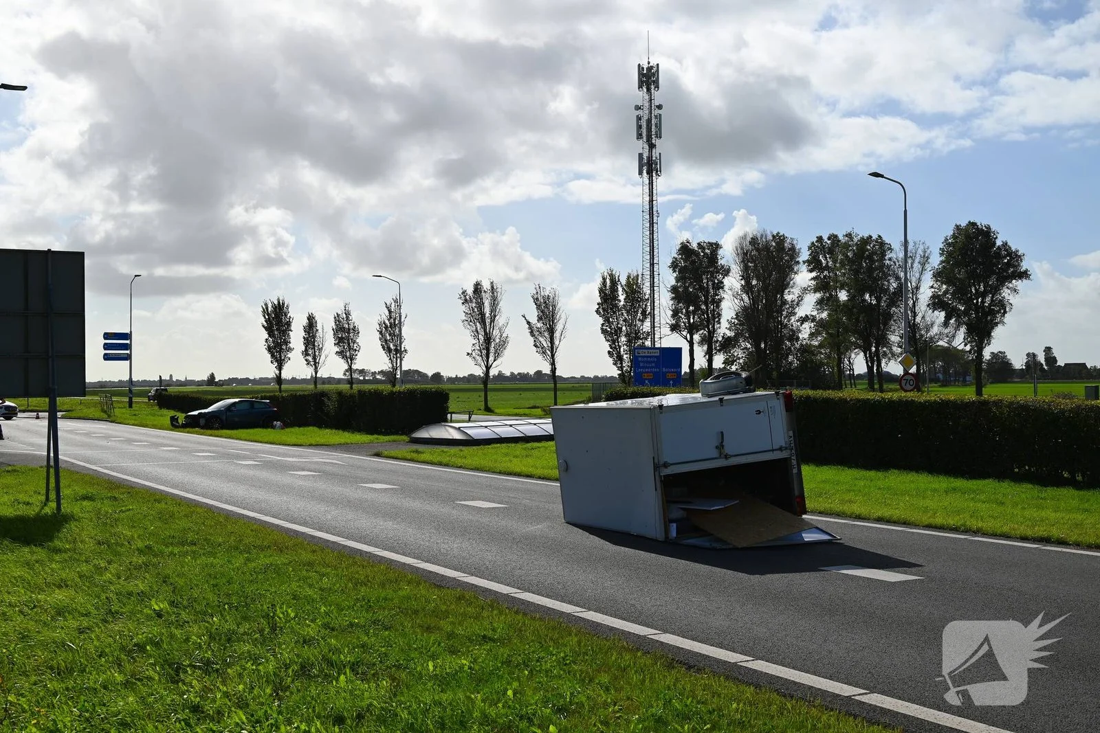 Aanhanger komt los van auto
