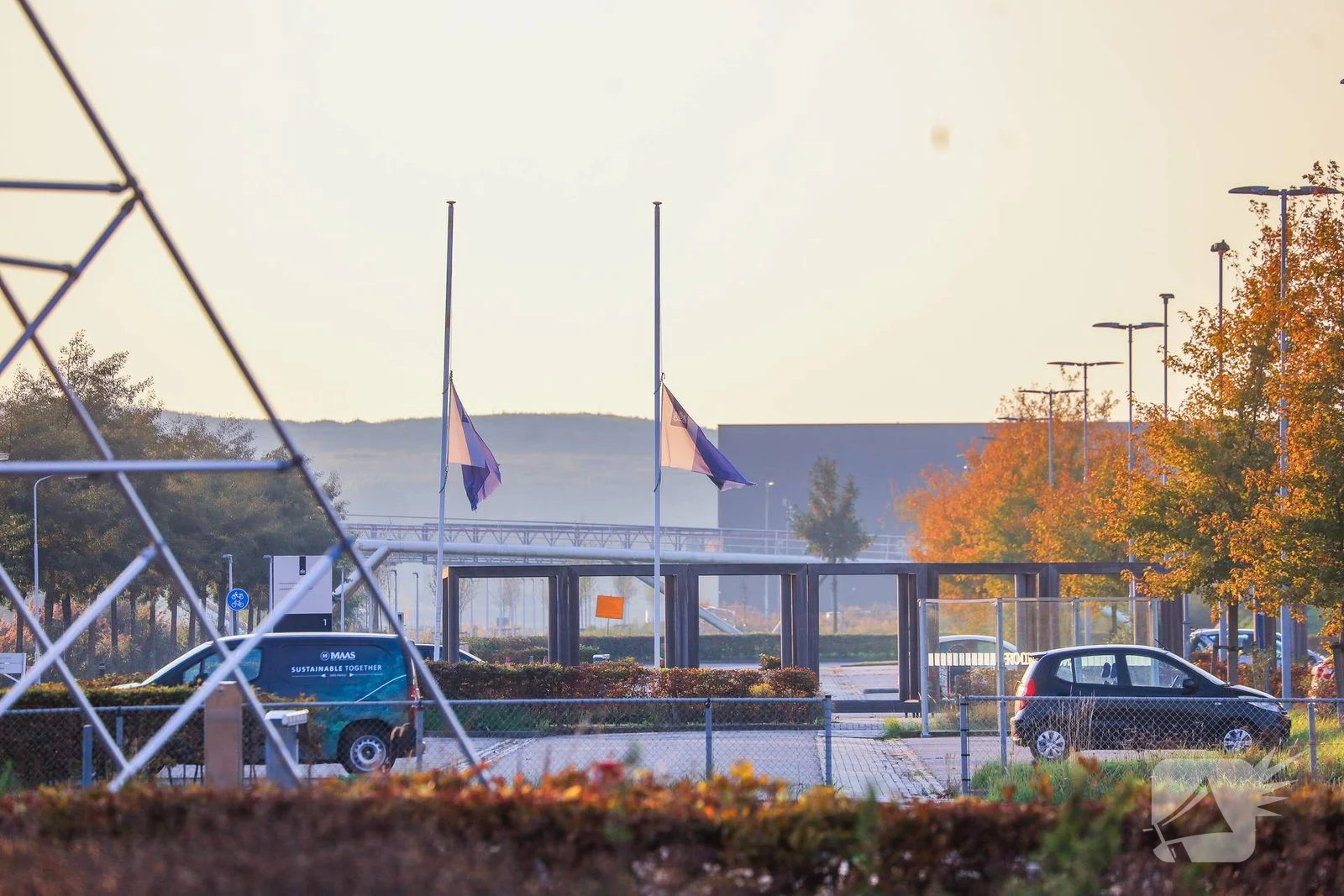 Vlaggen halfstok bij Penitentiaire Inrichting