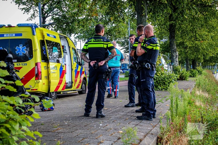 Ongeval aan drukke boulevard
