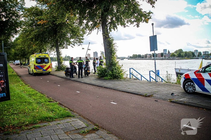 Ongeval aan drukke boulevard