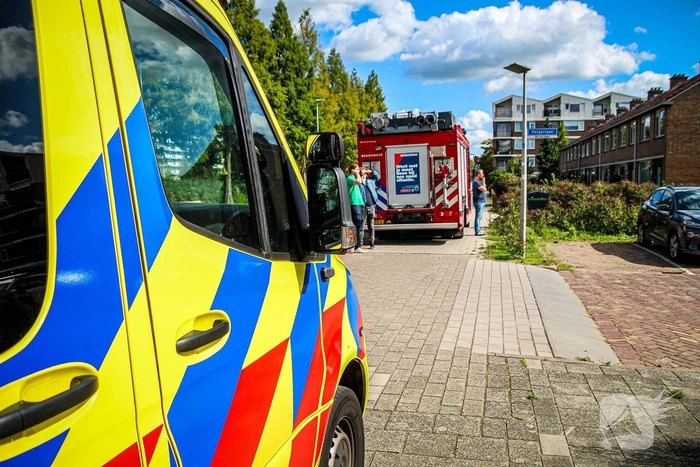 Brandweer assiteert politie bij incident