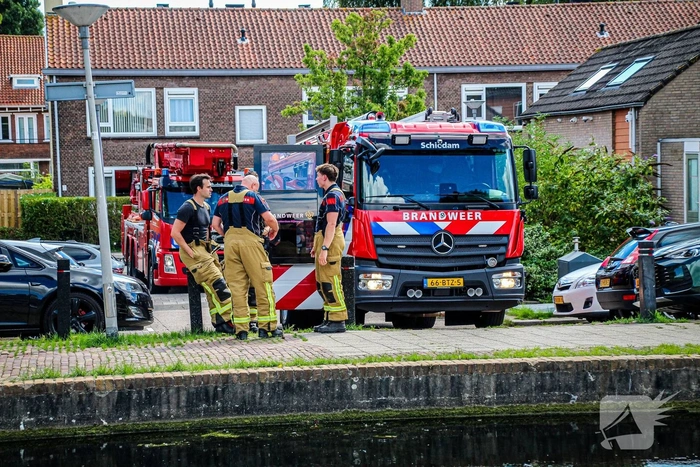 Brandweer snel ter plaatse bij woningbrand