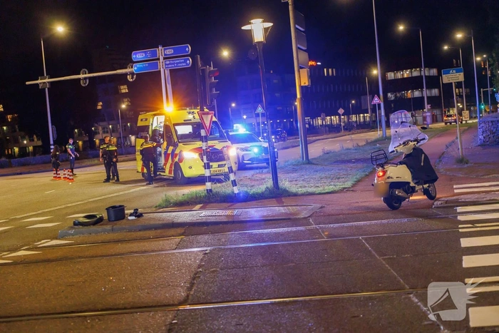 Scooterrijder gewond na aanrijding
