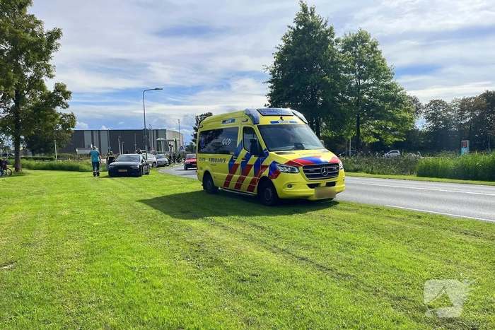 Fietser gewond bij aanrijding met auto