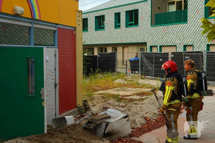 Brand in leegstaande school door wasmachine