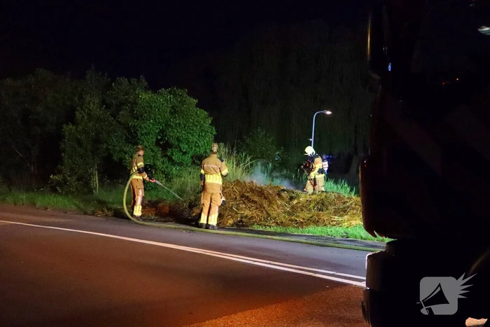 Bermbrand onder controle na snelle inzet
